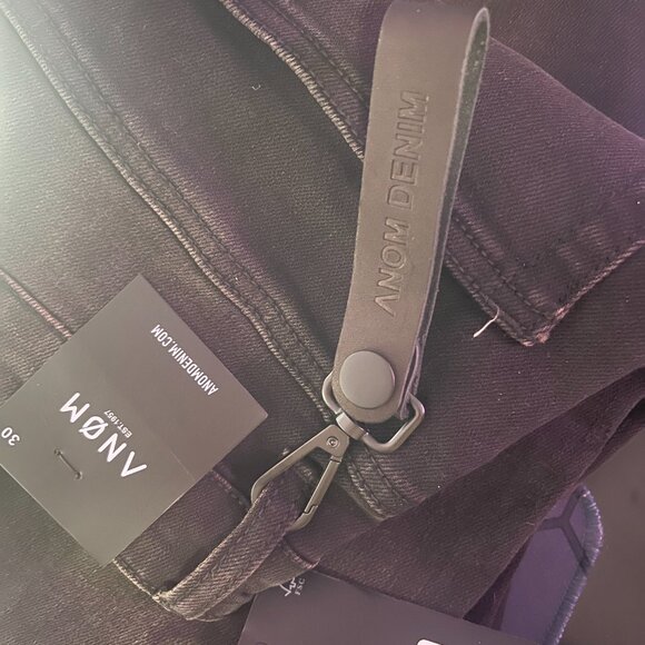 ANOM DENIM Cascade Gold/Black Wash Size 30 Skinny Fit Streetwear - Picture 3 of 3